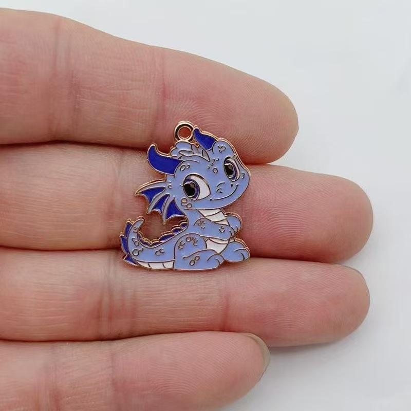 10pcs 개인화 된 작은 비행 드래곤 DIY 만화 드 - Earrings 리뷰 및 가격