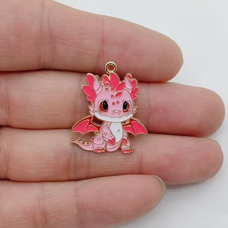 10pcs 개인화 된 작은 비행 드래곤 DIY 만화 드 - Earrings 리뷰 및 가격