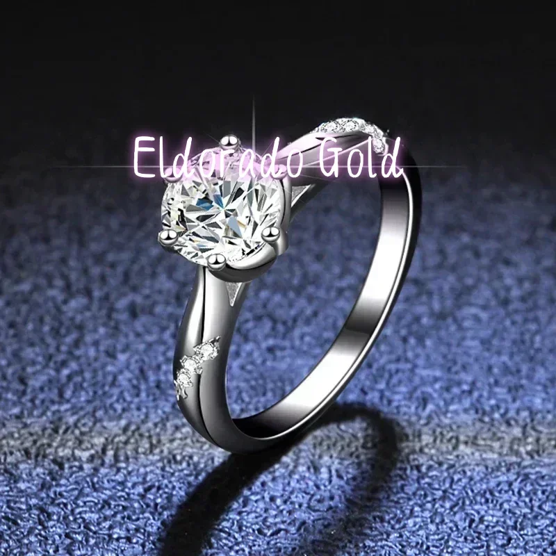 엘도라도 골드 100% 오리지널 인증 PT950 플래티 - Moissanite Engagement Ring 1 Carat 리뷰 및 가격