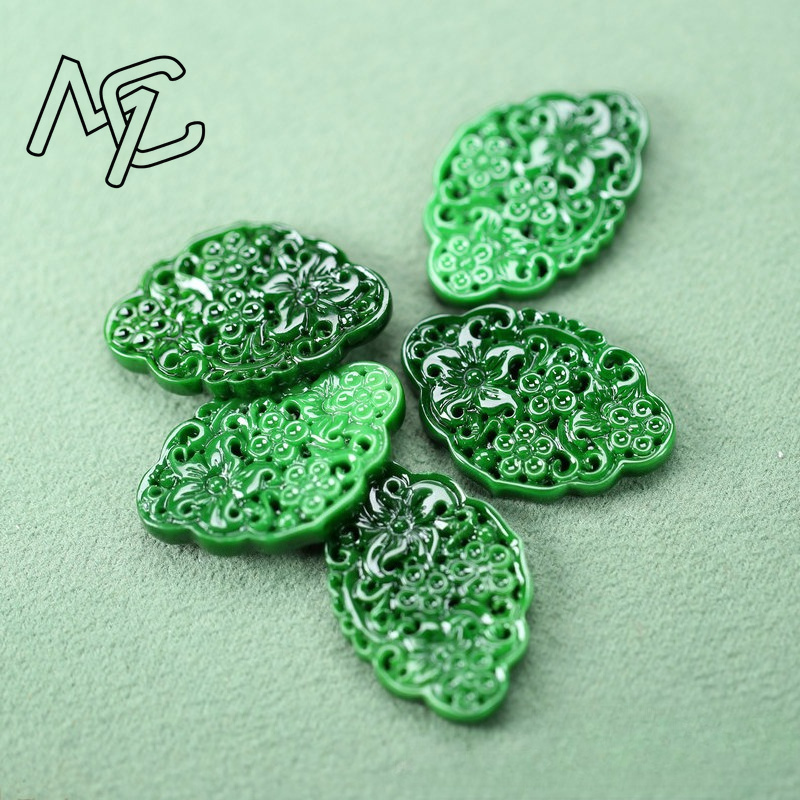 2pcs DIY 천연 드라이 그린 에메랄드 할로우 아웃 - Earrings 리뷰 및 가격