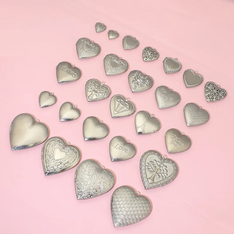 BoYuTe 316 스테인레스 스틸 하트 모양 로켓 펜 - Heart Locket Necklace Photo 리뷰 및 가격