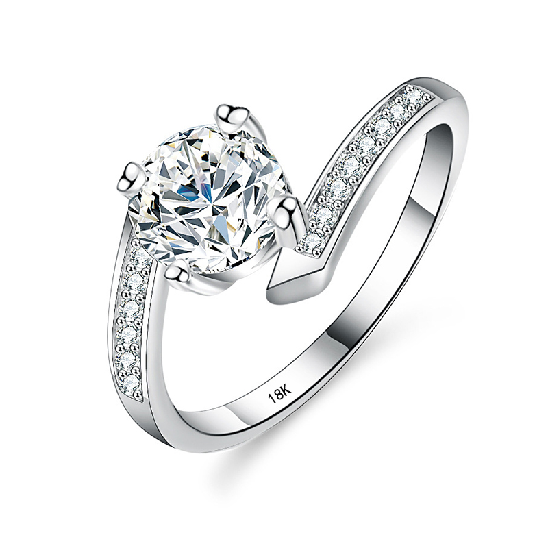 YHAMNI 18K 화이트 골드 1 캐럿 하트 스파클링 - Moissanite Engagement Ring 1 Carat 리뷰 및 가격