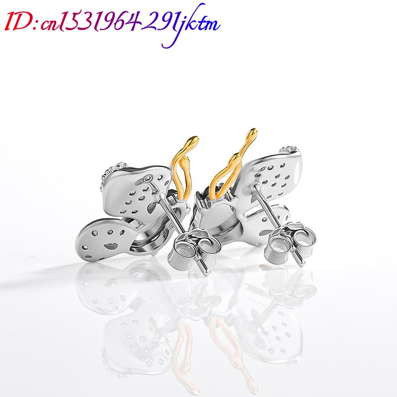 녹색 버마산 비취 나비 귀걸이 여성용 디자이너 선물 천 - Earrings 리뷰 및 가격