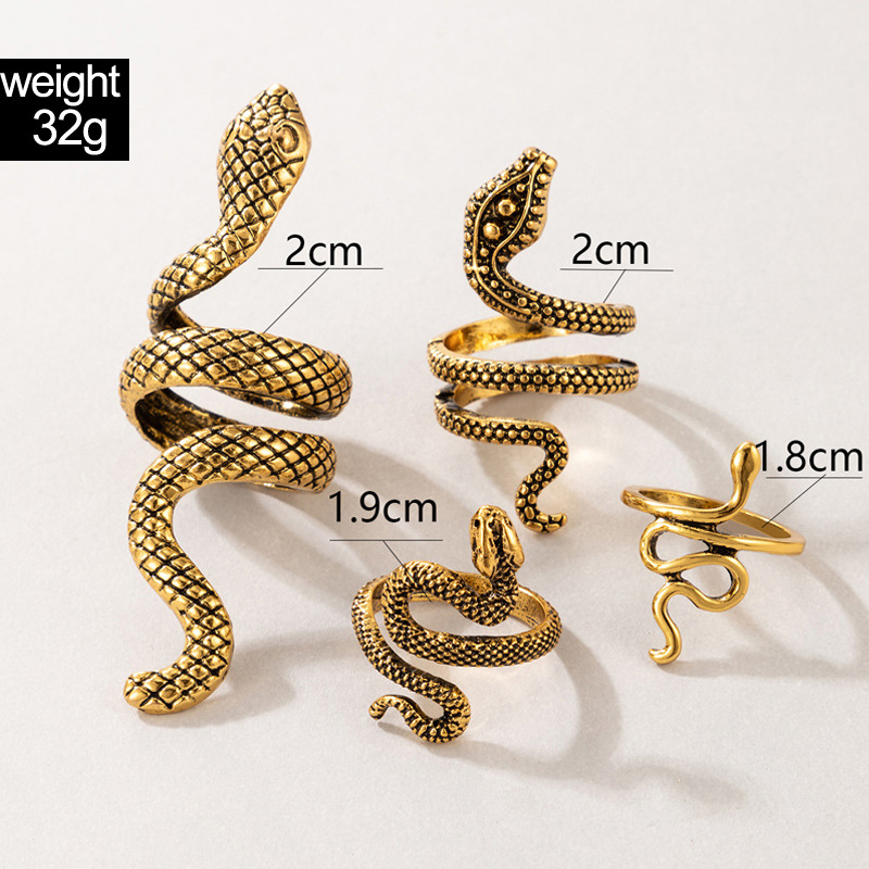 펑크 뱀 모양의 너클 반지 남성용 빈티지 기하학적 매력 - Vintage Punk Knuckle Rings Set 리뷰 및 가격