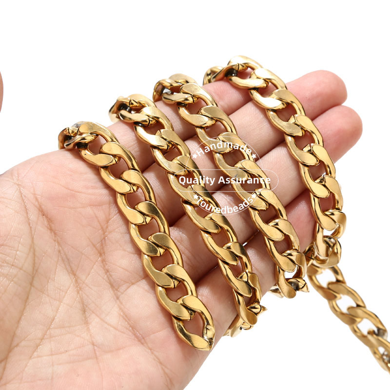 1m 골드 톤 12mm 너비 무거운 마이애미 쿠바 체인 - Cuban Link Chain 12Mm 리뷰 및 가격