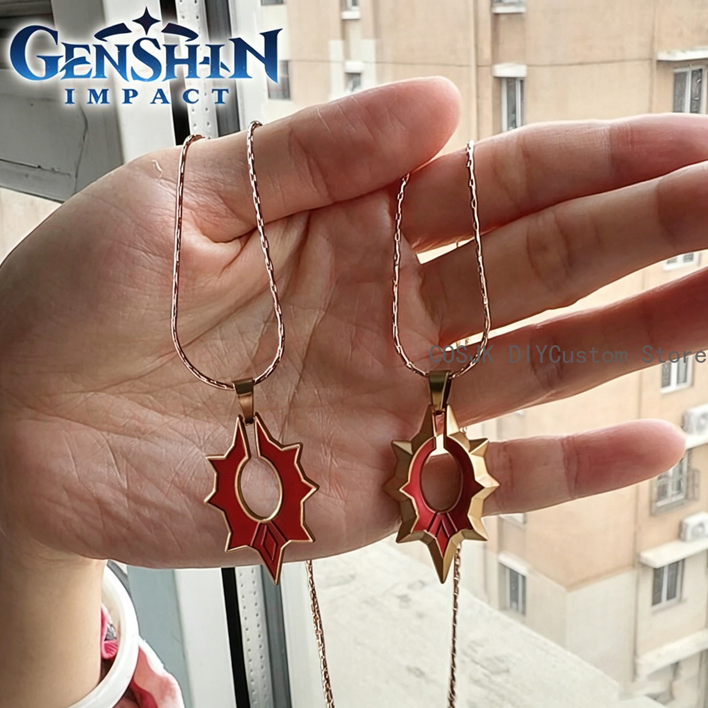 게임 Genshin Impact Mavuika 캐릭터  - Anime Pendant Necklace 리뷰 및 가격