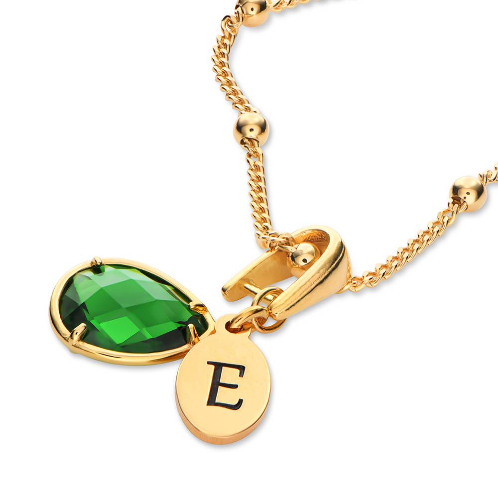 맞춤형 이름 펜던트, 탄생석 이니셜 드롭 목걸이, 18 - Initial Letter Necklace 18K Gold 리뷰 및 가격