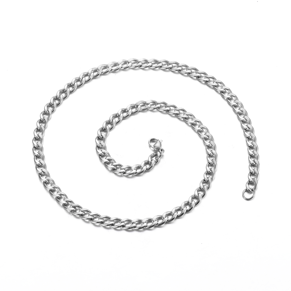 남녀공용 스테인레스 스틸 커브 쿠바 링크 체인, 펑크  - Cuban Link Chain 12Mm 리뷰 및 가격