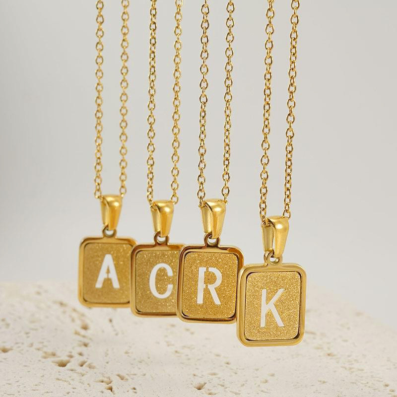 3 개/가방 고품질 체인 초기 26 로마 문자 알파벳  - Initial Letter Necklace 18K Gold 리뷰 및 가격