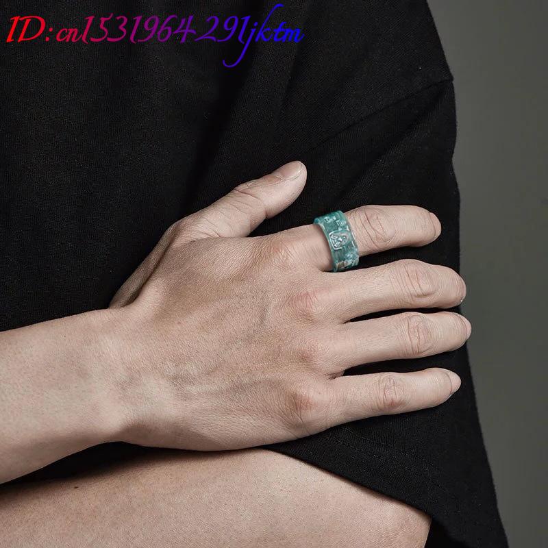 천연 버마산 비취 불상 반지 고급 보석 디자이너 주얼리 - Rings 리뷰 및 가격