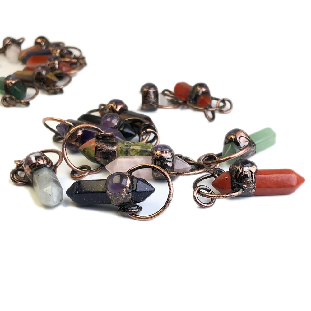 천연석 크리스탈 쿼츠 펜던트 목걸이 참 고대 구리 육각 - Crystal Pendant Necklace Natural Stone 리뷰 및 가격
